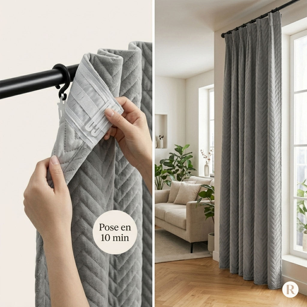 Rideau anti bruit 30db - Gris