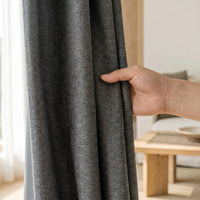 Double Rideau Occultant - Gris - texture