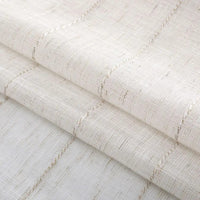 Rideau Voilage - Blanc Et Beige