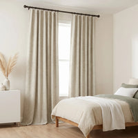 Rideau 100% Occultant Beige - Grande Largeur et Hauteur - situation