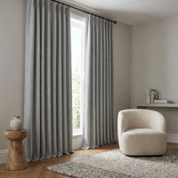 Rideau 100% Occultant Gris Clair - Grande Largeur et Hauteur - situation