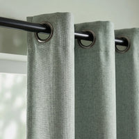 Rideau 100% Occultant Vert Sauge - Grande Largeur et Hauteur - oeillets