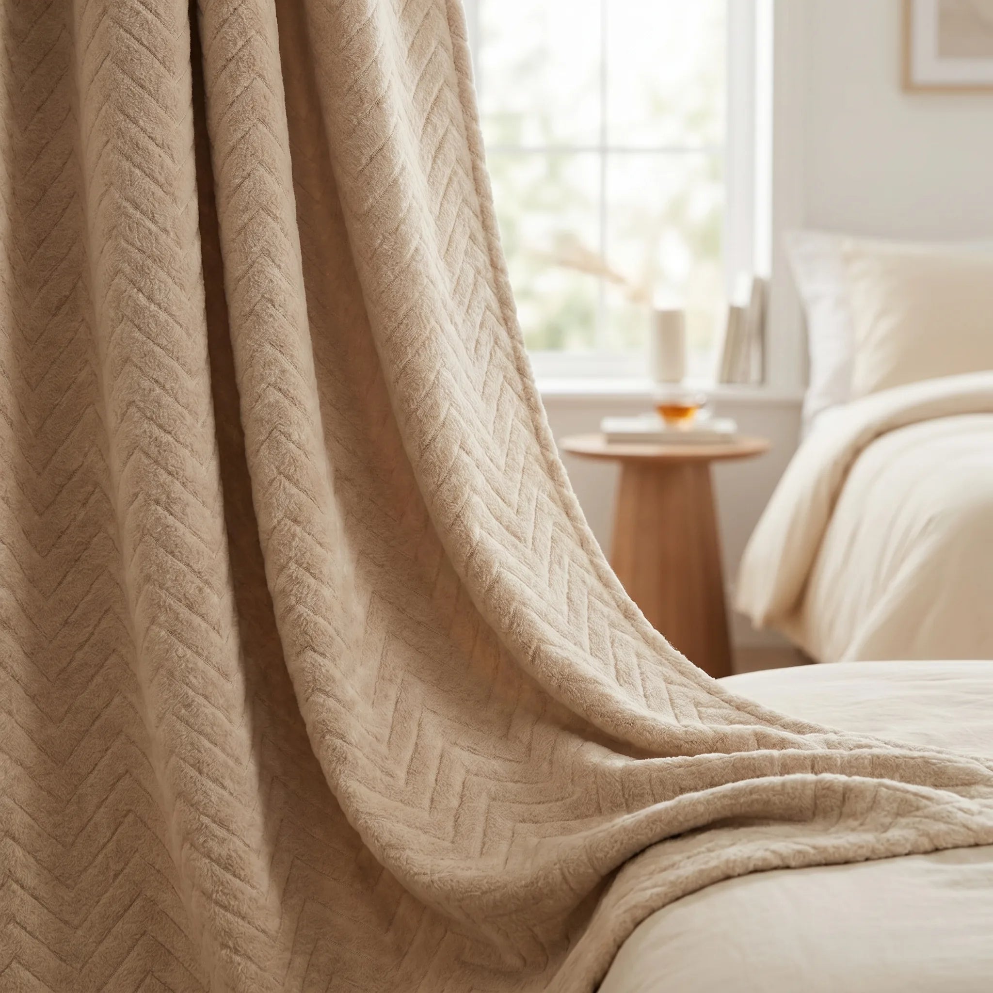 Rideau antibruit 30db - Beige - closeup Image