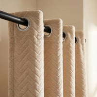 Rideau antibruit 30db - Beige - oeillets