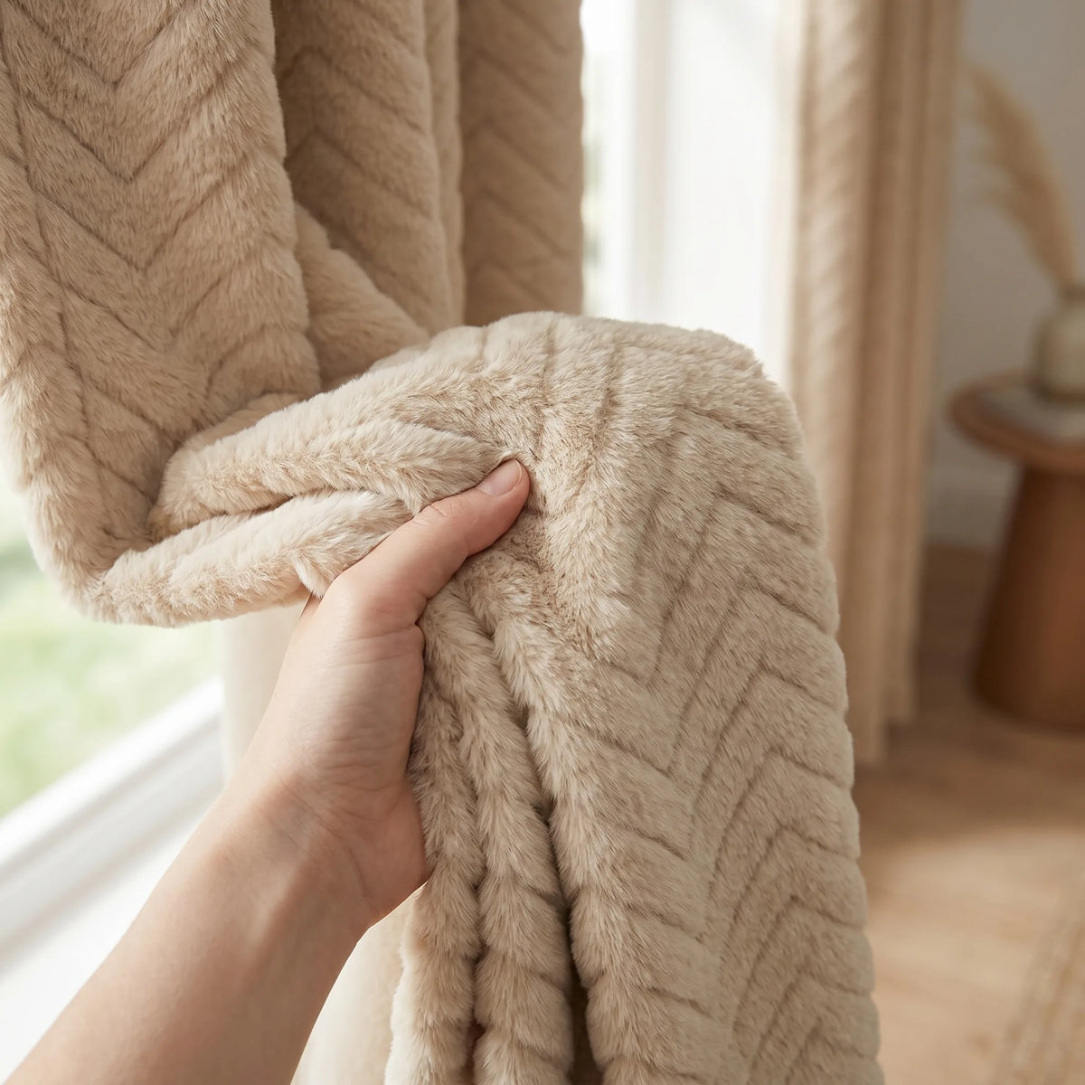 Rideau antibruit 30db - Beige - texture