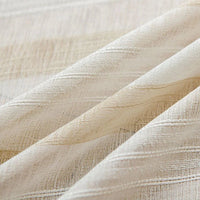 Rideau Lin - Voilage Beige à Motif