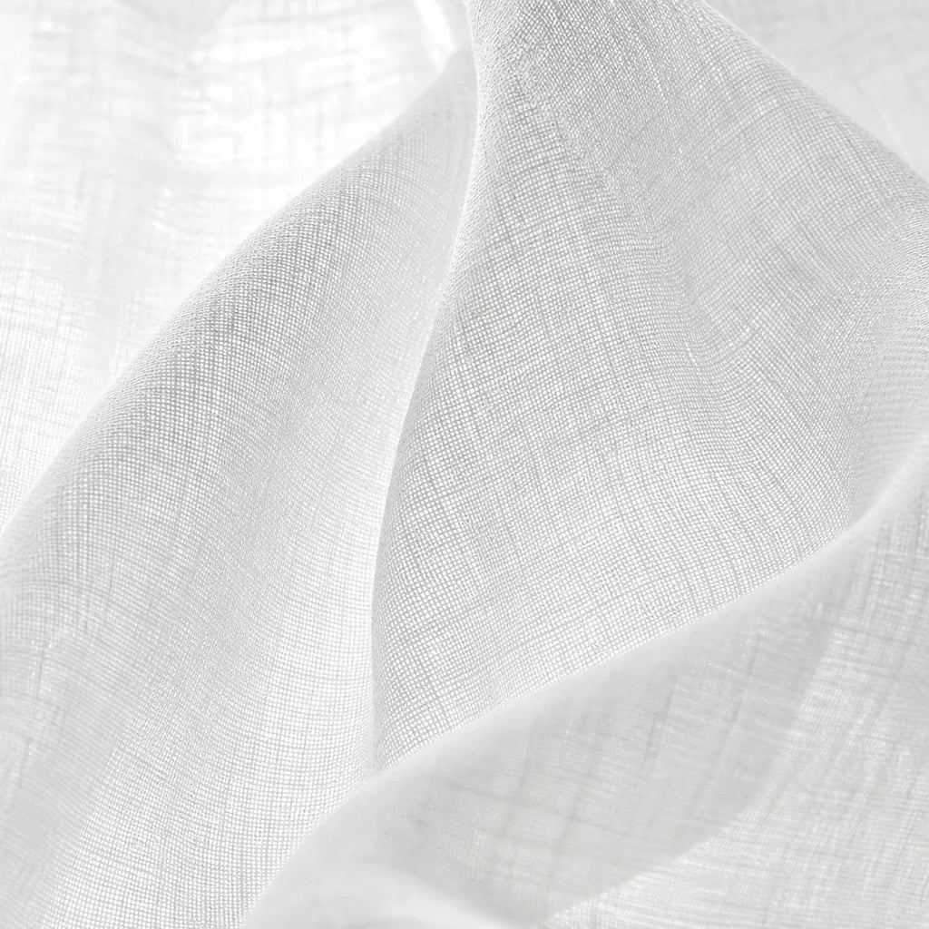 Rideau Voilage - Blanc - détail de texture du tissu voilage
