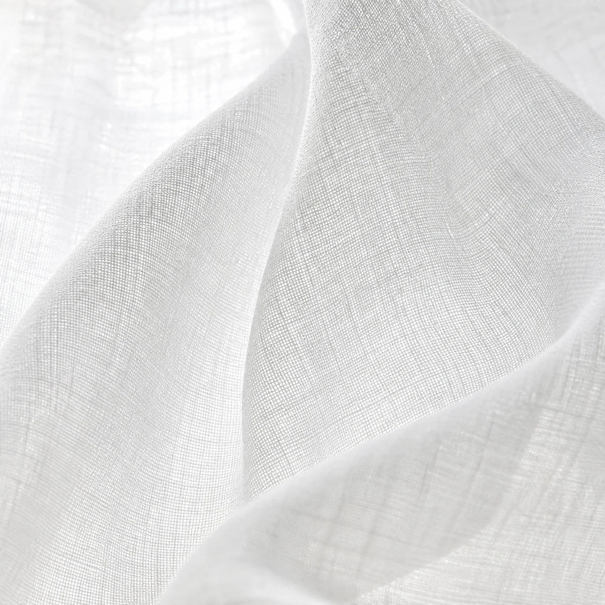 Rideau Voilage - Blanc - détail de texture du tissu voilage