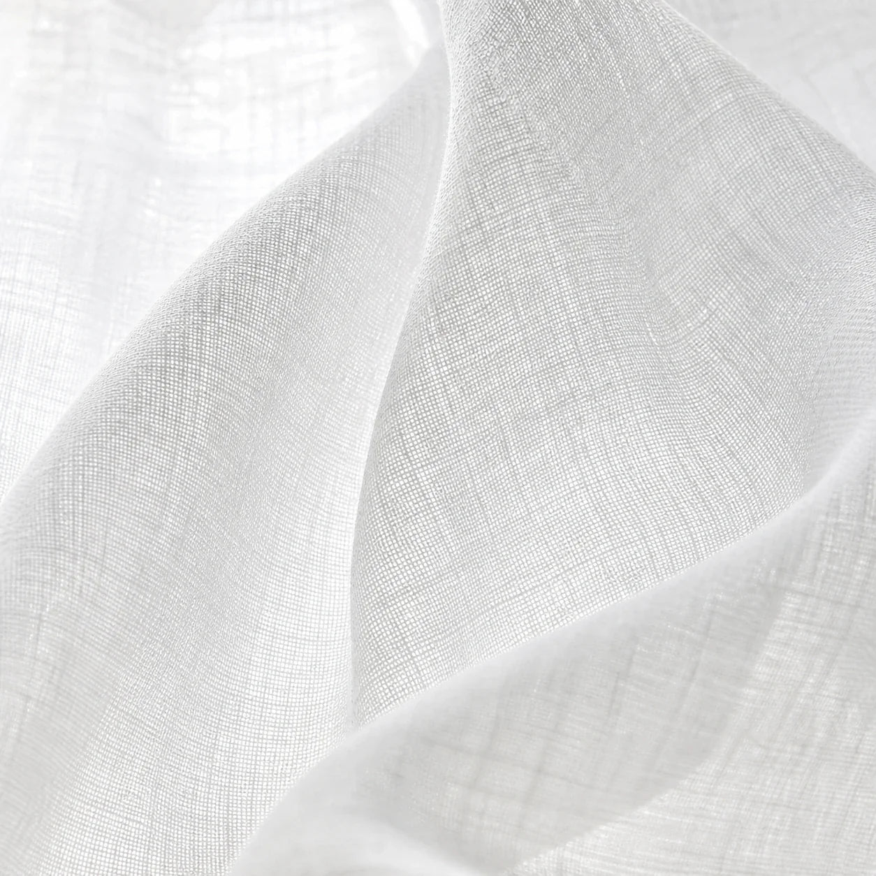 Rideau Voilage - Blanc - détail de texture du tissu voilage