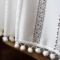 Rideau Brise Bise Macramé Cuisine Ecru