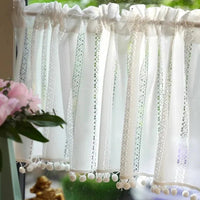 Rideau Brise Bise Macramé Cuisine Ecru
