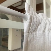 Rideau Court Coton Blanc