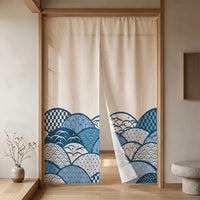 Rideau de porte en lin japonais – Formes - situation