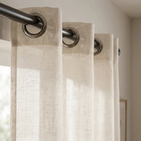 Rideau Lin - Voilage Beige Clair - oeillets
