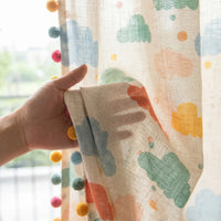 Rideau Motif Nuage - texture