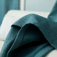 Rideau Occultant - Bleu Paon - closeup