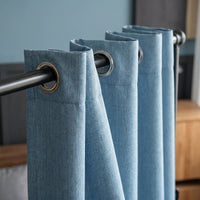 Rideau Occultant - Bleu Pastel - oeillets