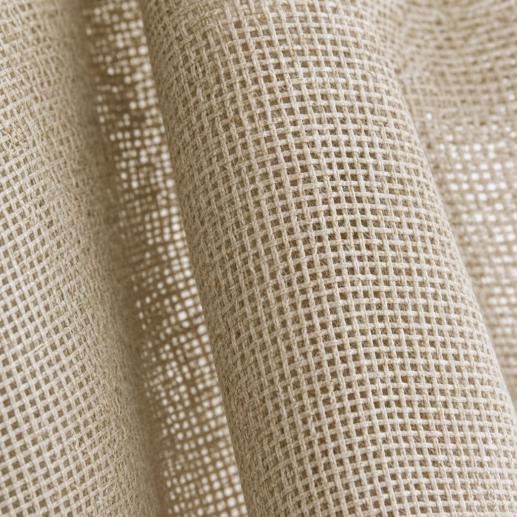 Rideau Voilage - Semi-Transparent Beige - détail de texture du tissu voilage