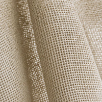 Rideau Voilage - Semi-Transparent Beige - détail de texture du tissu voilage