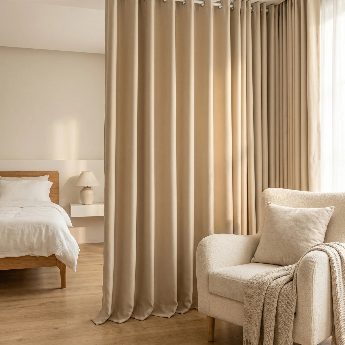 Rideau Semi Occultant - Beige - situation