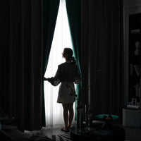 Rideau Semi Occultant - Bleu Tiffany