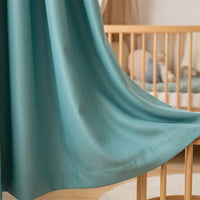 Rideau Semi Occultant - Bleu Tiffany - closeup