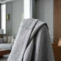 Rideau Semi Occultant - Gris Clair - closeup