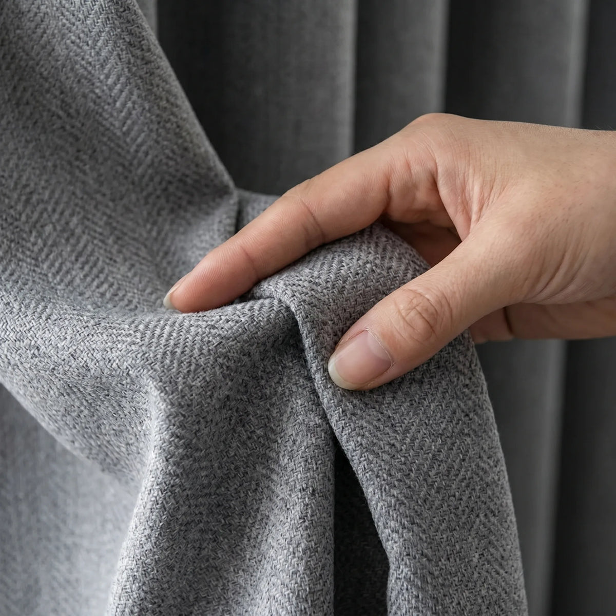 Rideau Semi Occultant - Gris Clair - texture