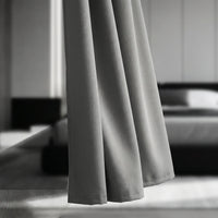 Rideau Semi Occultant - Gris - closeup