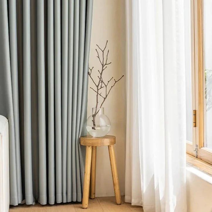 Rideau Semi Occultant - Gris Souris