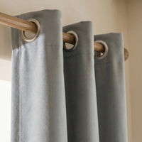 Rideau Semi Occultant - Gris Souris - oeillets
