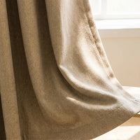 Rideau Semi Occultant - Marron Clair Chevron - closeup