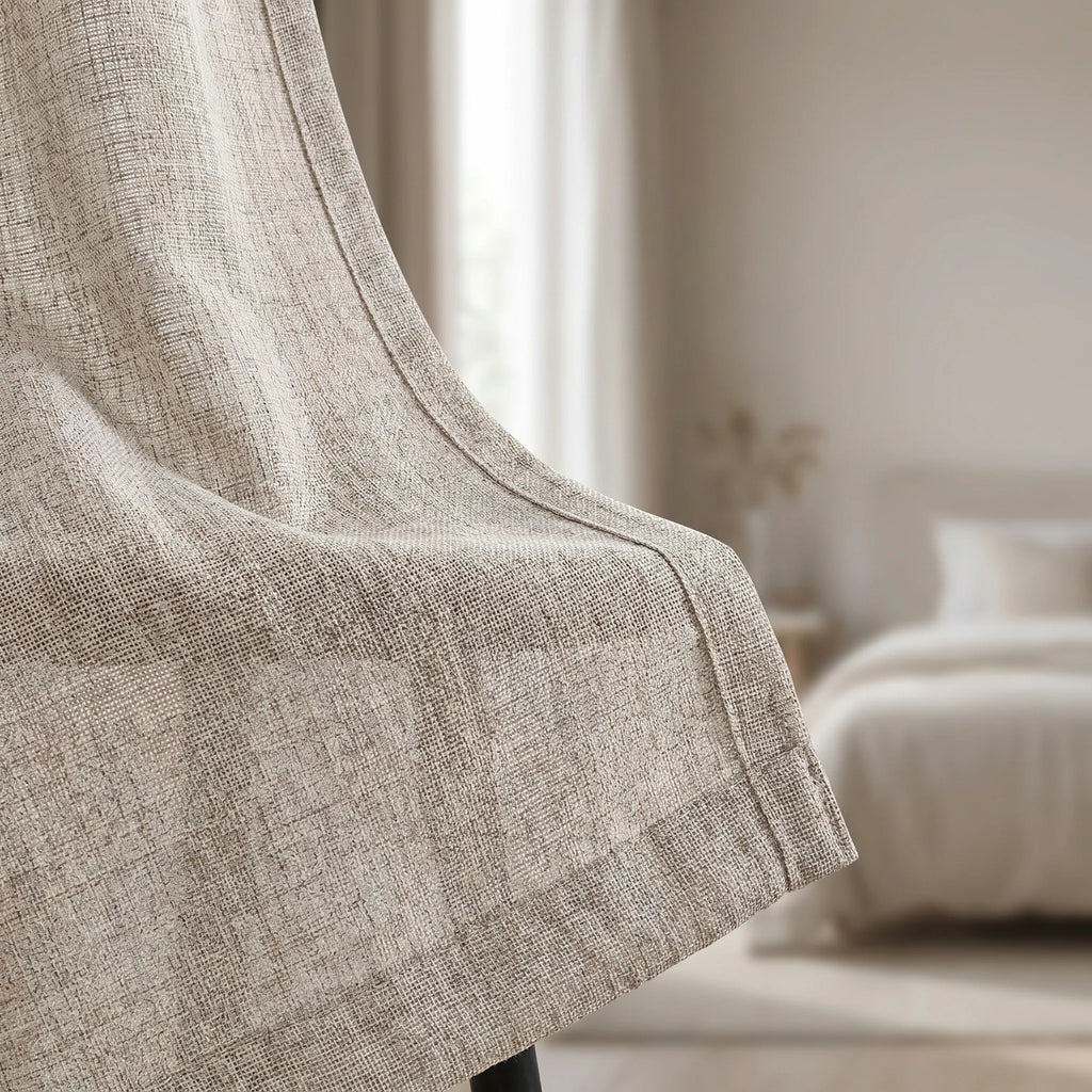 Rideau Semi Occultant - Taupe - closeup