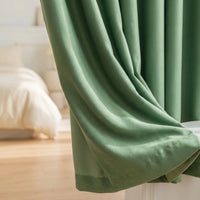 Rideau Semi Occultant - Vert Amande - closeup
