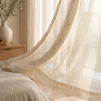Rideau Voilage - Beige - closeup