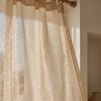 Rideau Voilage - Beige Tressé - closeup