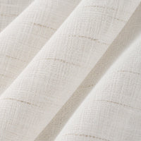 Rideau Voilage - Blanc Et Beige - détail de texture du tissu voilage