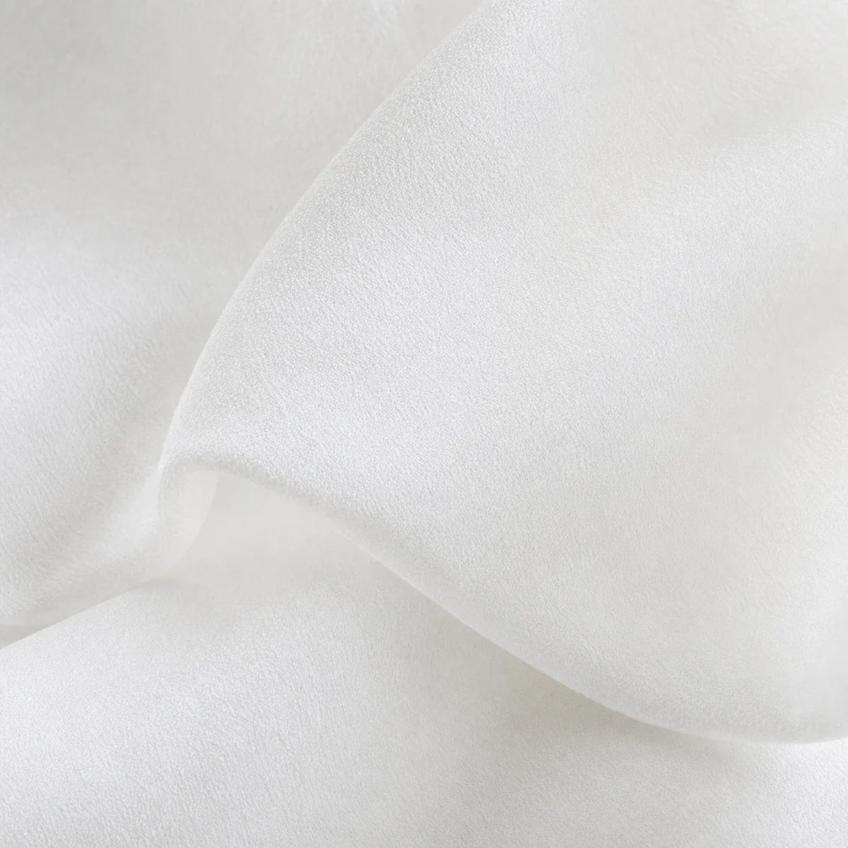 Rideau Voilage - Effet Velours Blanc - détail de texture du tissu voilage