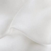 Rideau Voilage - Effet Velours Blanc - détail de texture du tissu voilage