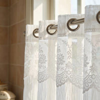 Rideau Voilage Double - Blanc - oeillets