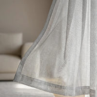 Rideau Voilage - Gris - closeup