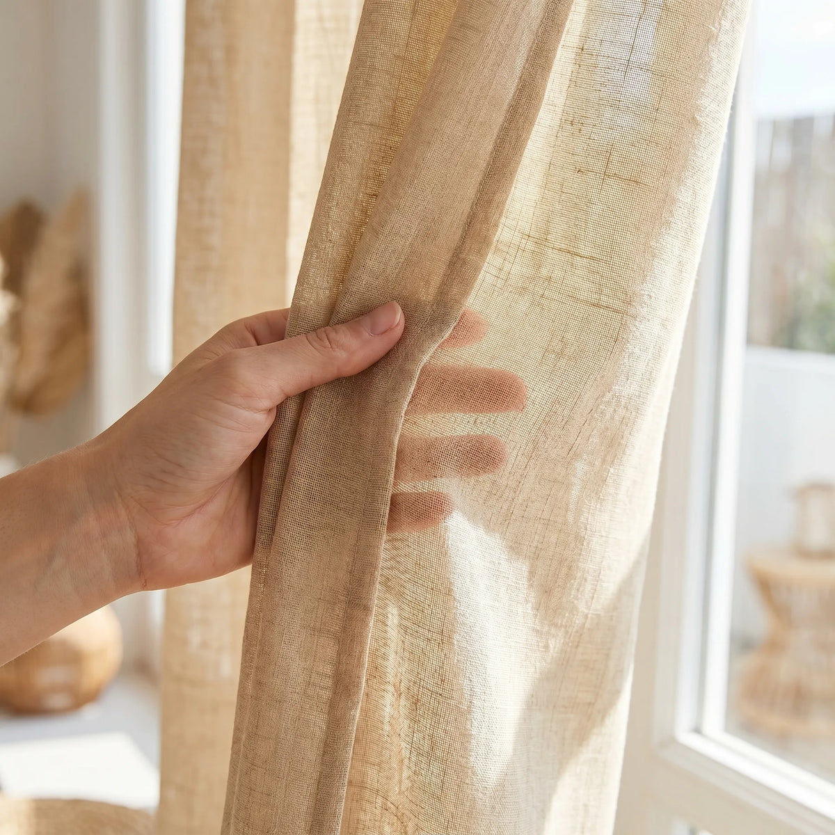 Rideau Voilage - Sable - texture