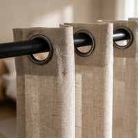 Rideau Voilage - Semi-Transparent Beige - oeillets