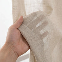 Rideau Voilage - Semi-Transparent Beige - texture