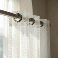 Rideau Voilage - Sylvaire Blanc - oeillets