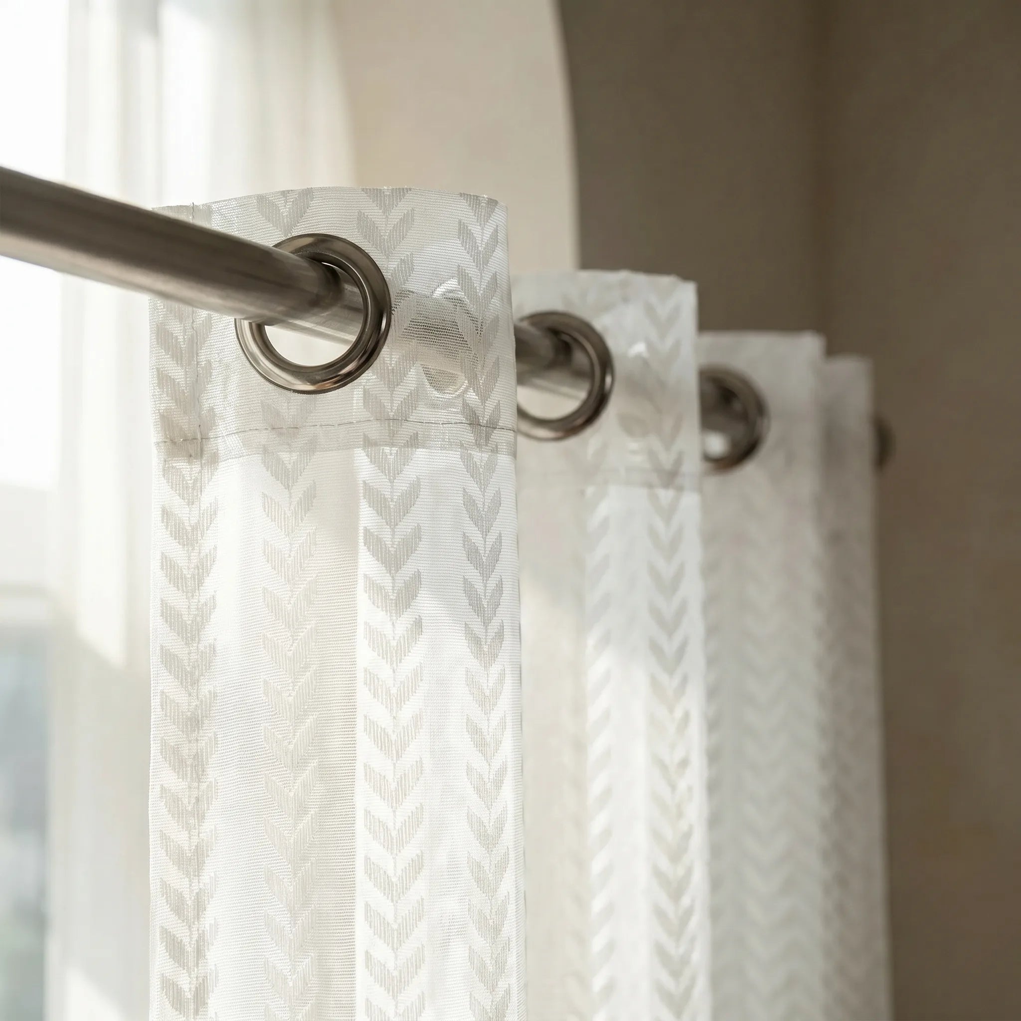 Rideau Voilage - Sylvaire Blanc - oeillets