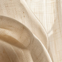 Rideaux Lin - Voilage Brise Bise Naturel - détail de texture du tissu voilage