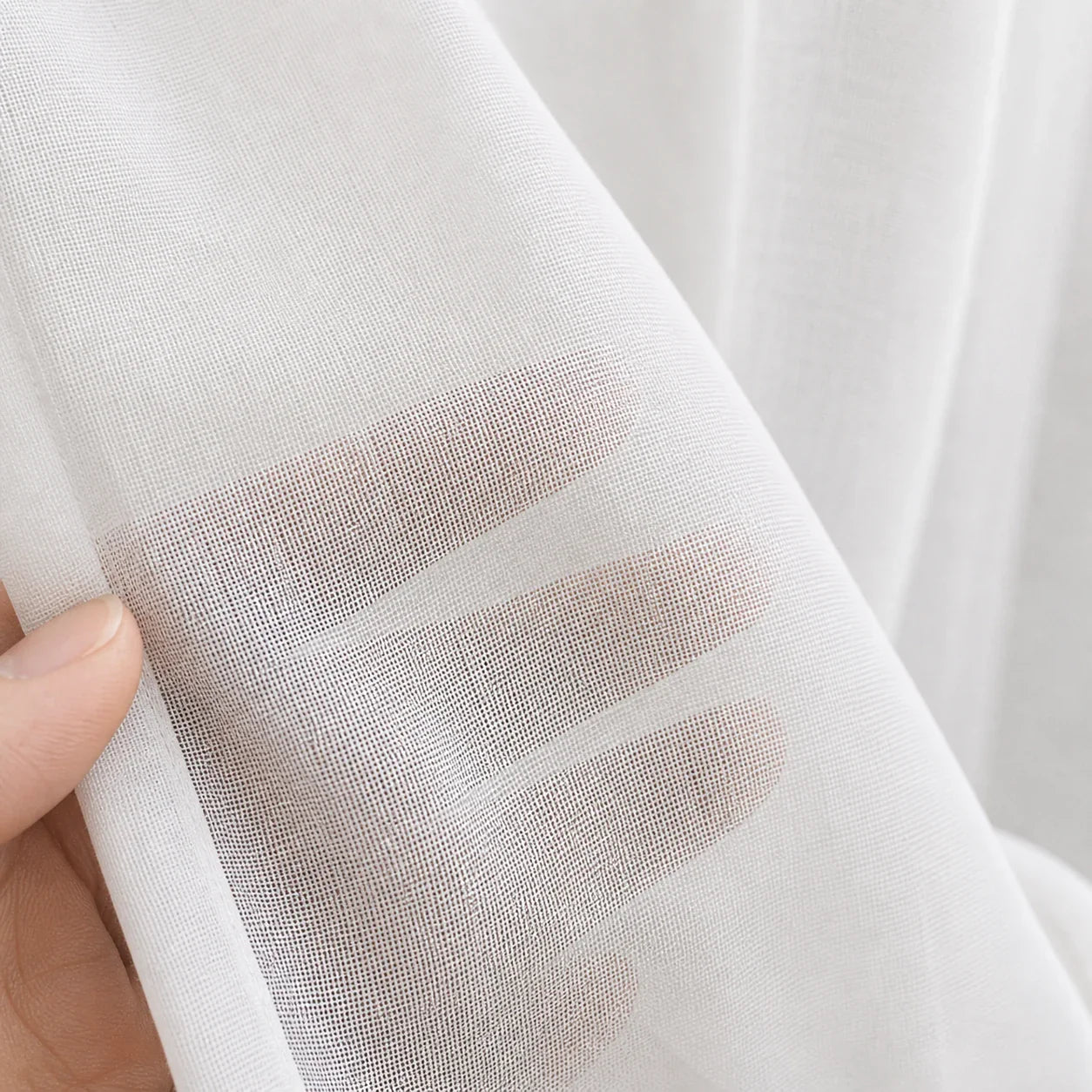 Rideau Voilage - Anti Griffure - détail de texture du tissu voilage