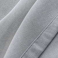 Rideau Lin - Voilage Gris Argenté - détail de texture du tissu voilage